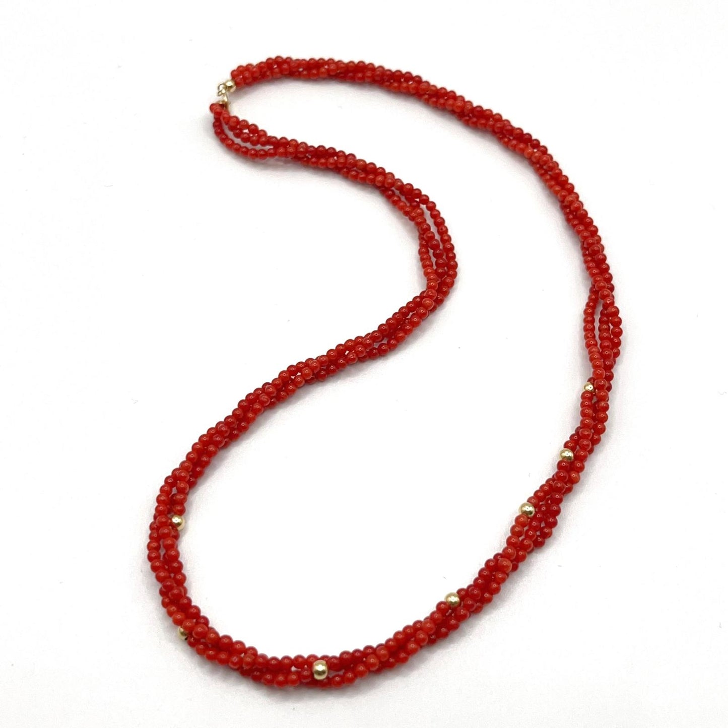Coral Necklace In Gold 18K High Quality