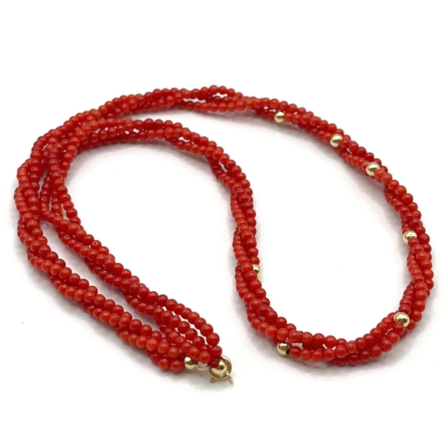 Coral Necklace In Gold 18K High Quality