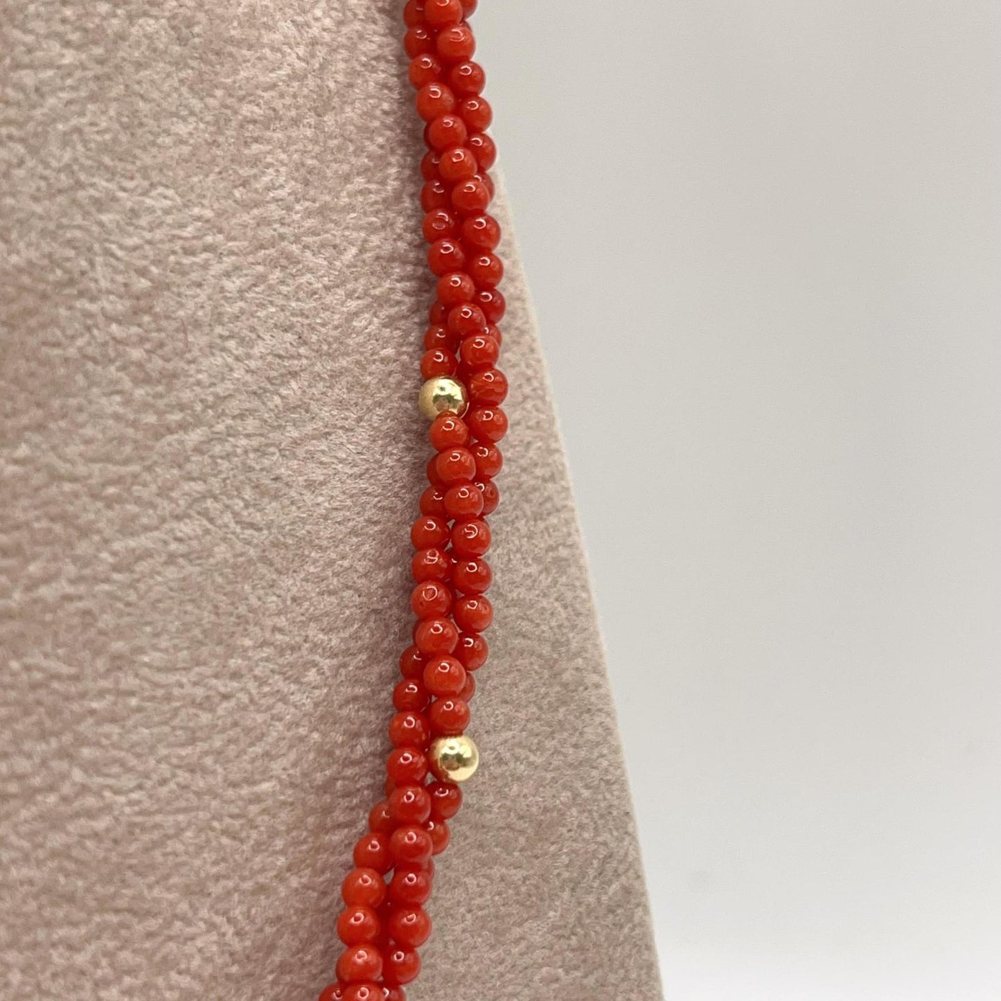 Coral Necklace In Gold 18K High Quality