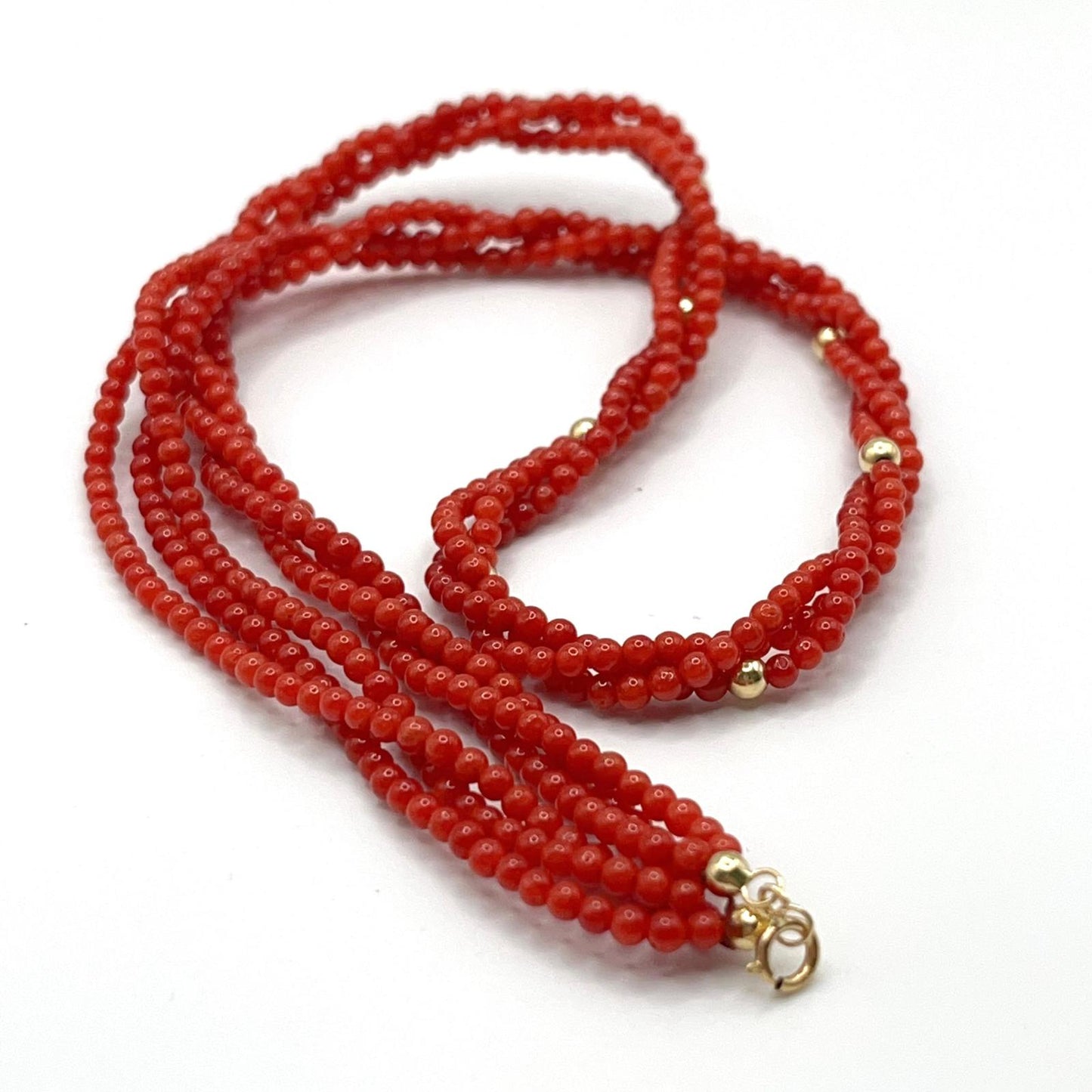 Coral Necklace In Gold 18K High Quality
