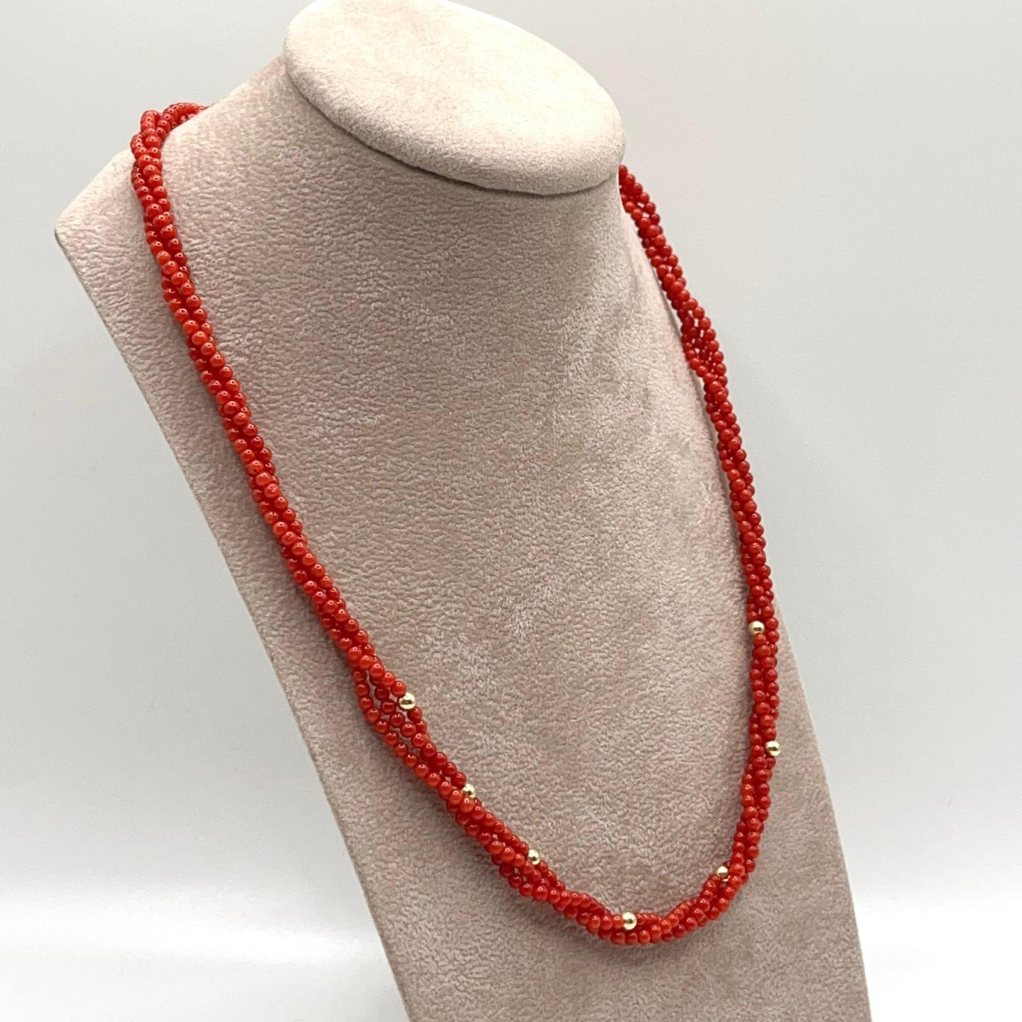 Coral Necklace In Gold 18K High Quality