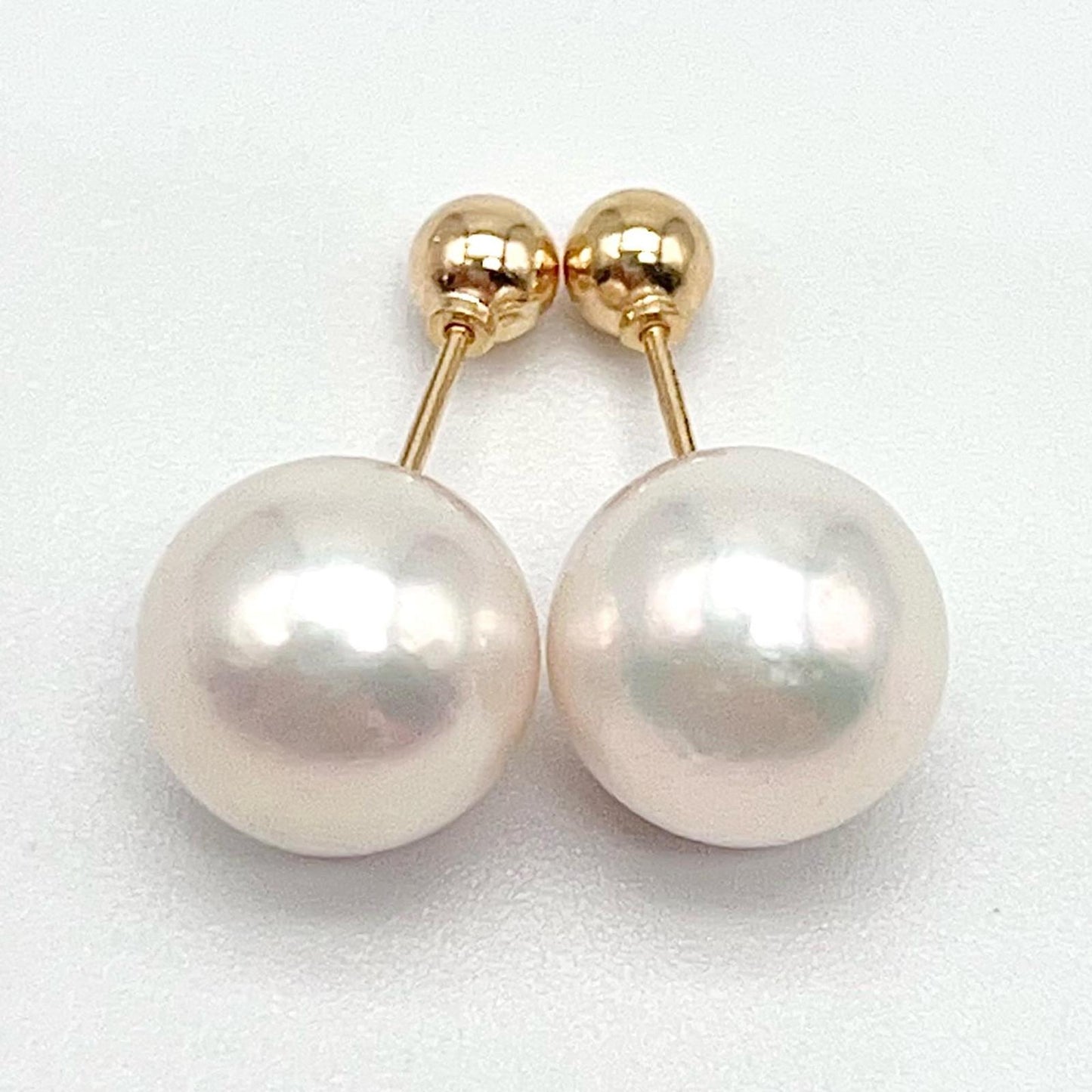 Geometric Edison Pearl Stud in 18K Gold