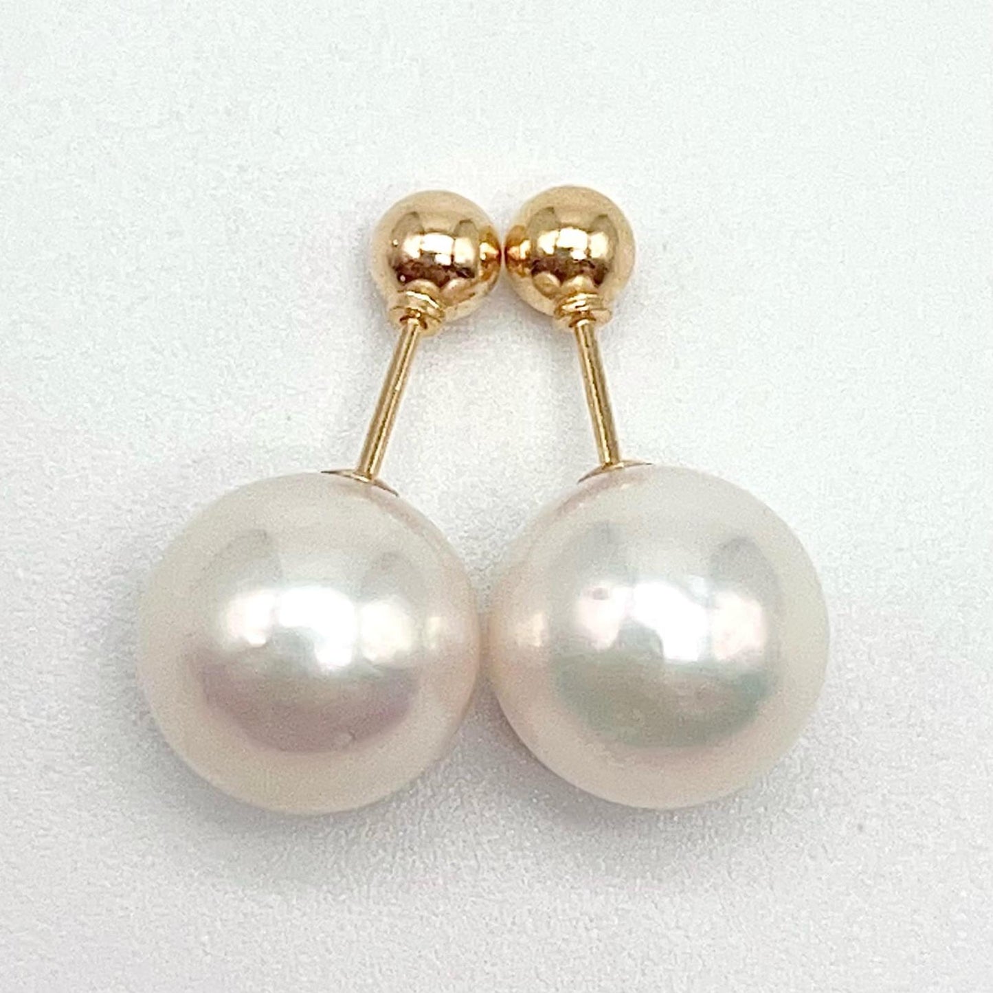 Geometric Edison Pearl Stud in 18K Gold