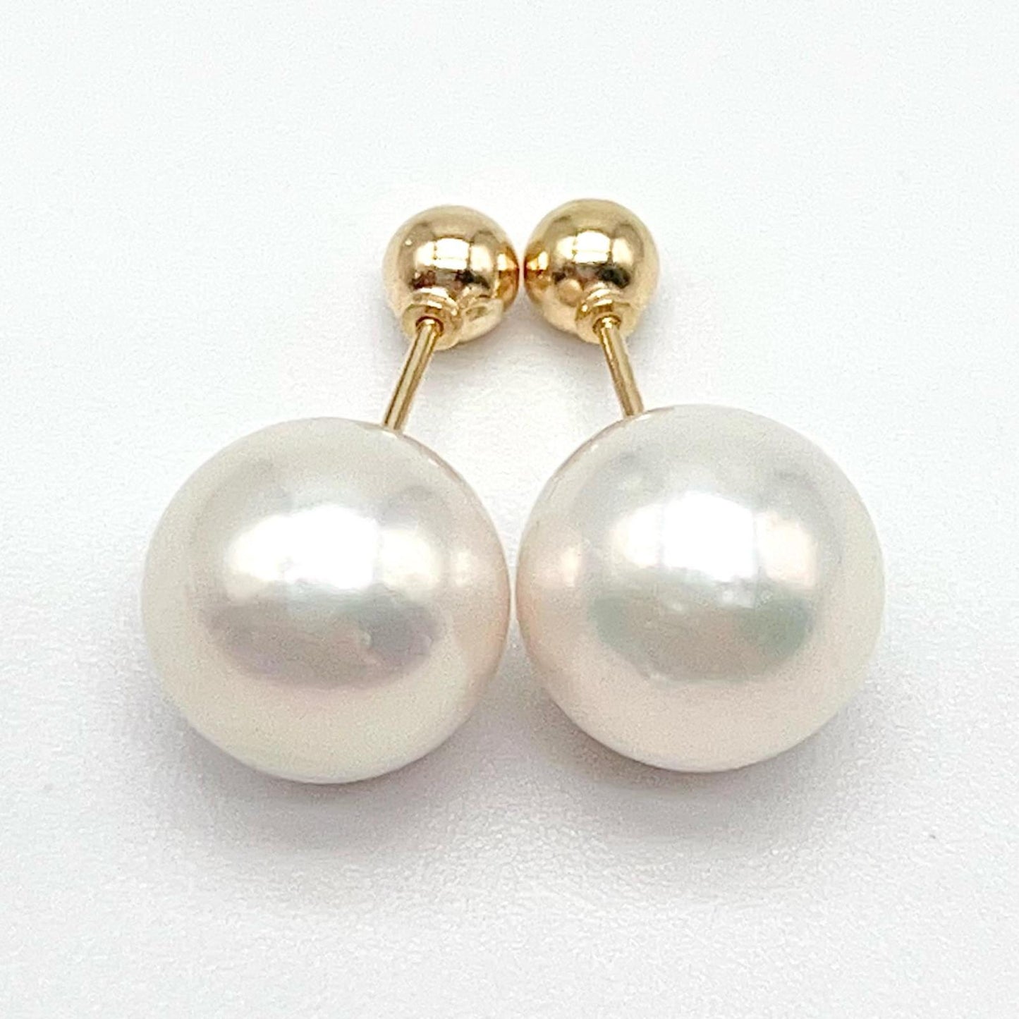 Geometric Edison Pearl Stud in 18K Gold