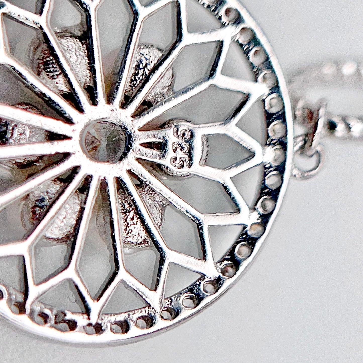 Retro Wind. Pearl Earring and Ring in Silver 925. Wheel