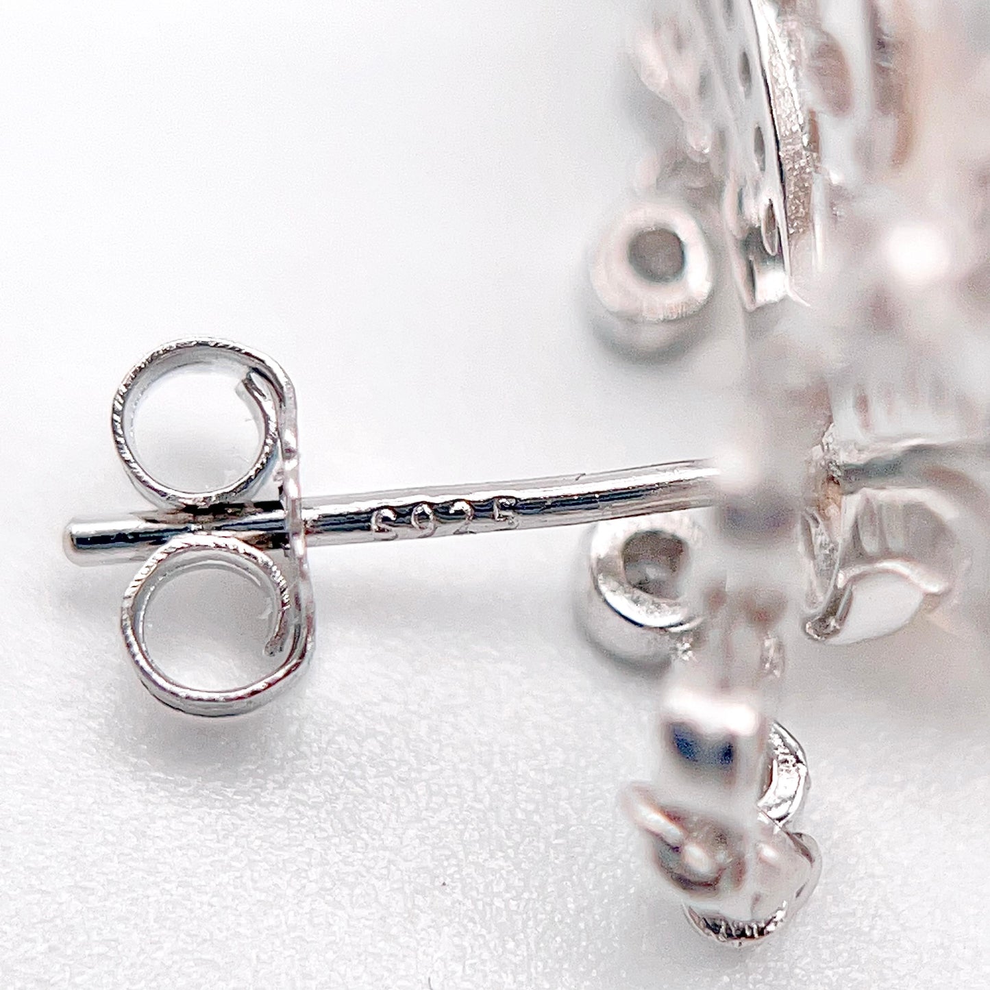 Retro Wind. Pearl Earring and Ring in Silver 925. 3 Fringe