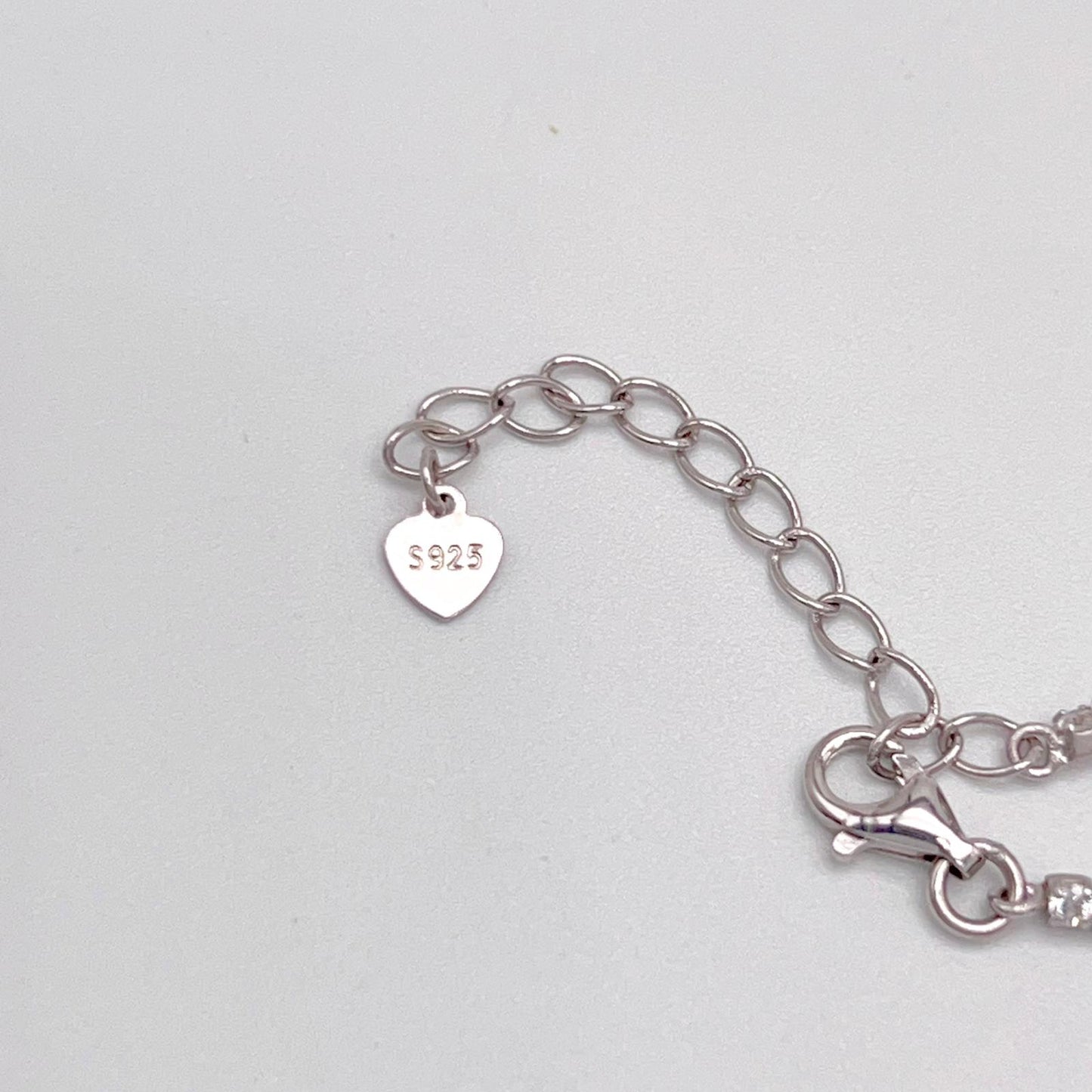 Luxury Heart-Cut Amethyst Pendant Necklace on Pave Tennis Chain