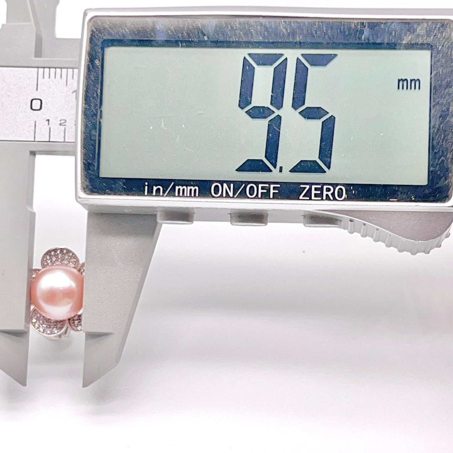 Modern Collection. Earring and Necklace of Pearl set in Silver 925. Azalea Set | Orange