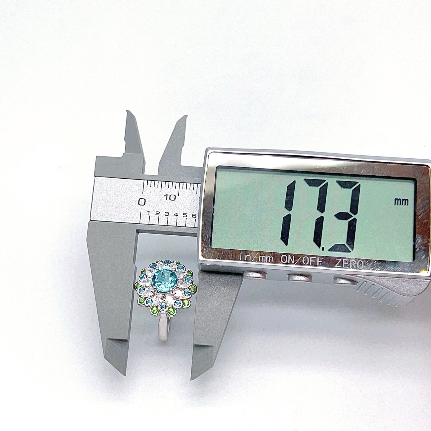 Contemporary Cocktail. Ring & Necklace of Topaz in Silver925. Fireworks