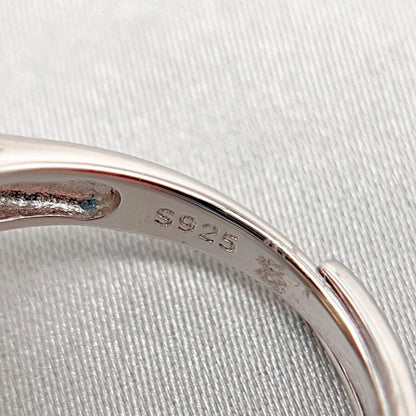 Citrine Flower Pave Cocktail Ring Silver 925