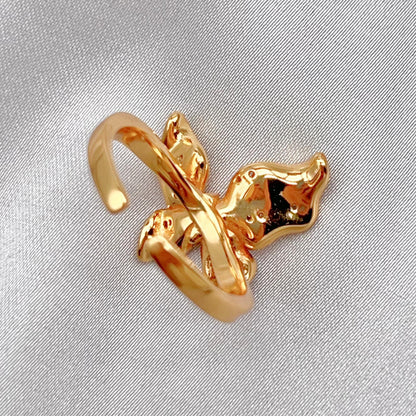 Butterfly design Earrings and Ring in silver 925