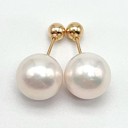 Geometric Edison Pearl Stud in 18K Gold