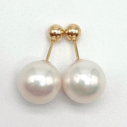 Geometric Edison Pearl Stud in 18K Gold