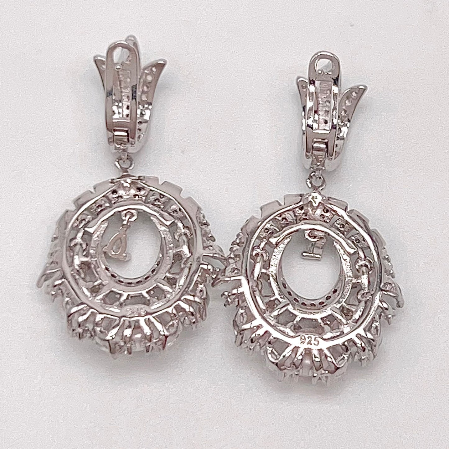 Antique Impression. Pearl Earring & Ring Set in Silver 925
