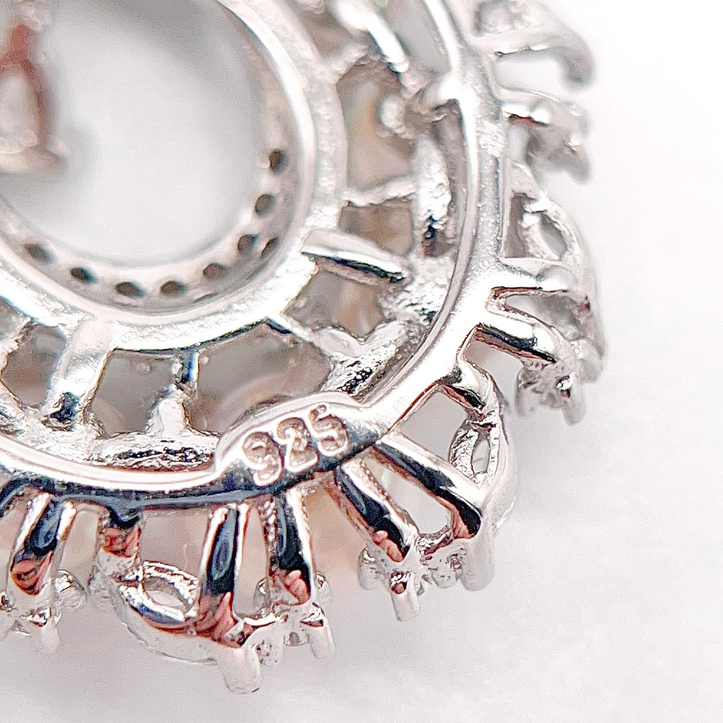 Antique Impression. Pearl Earring & Ring Set in Silver 925