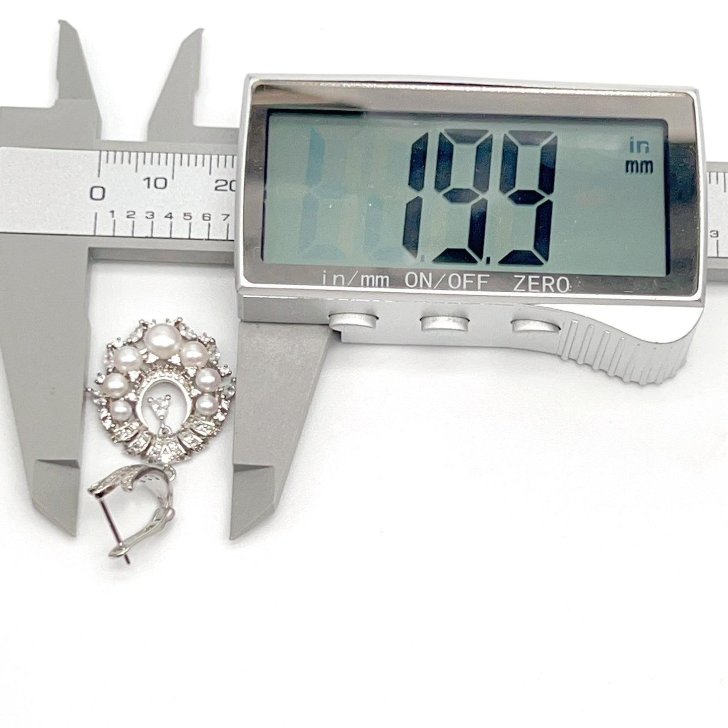 Antique Impression. Pearl Earring & Ring Set in Silver 925