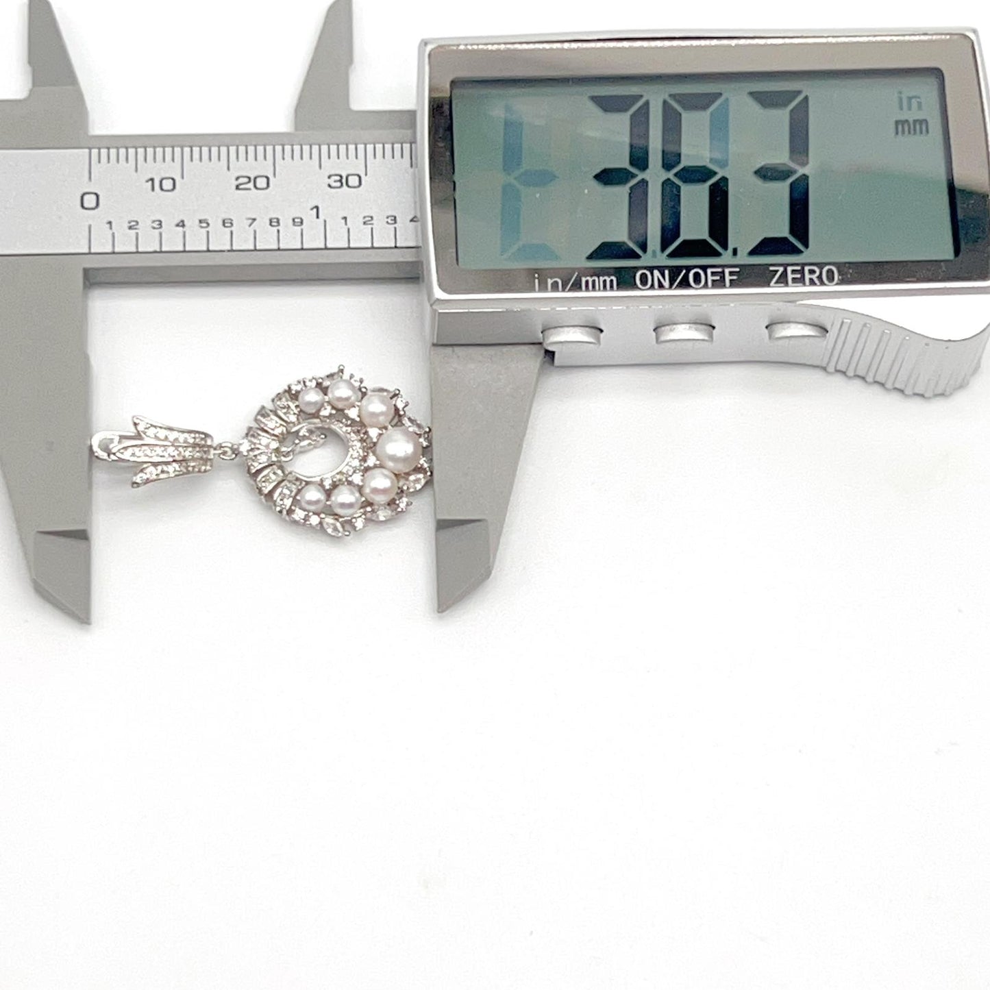 Antique Impression. Pearl Earring & Ring Set in Silver 925