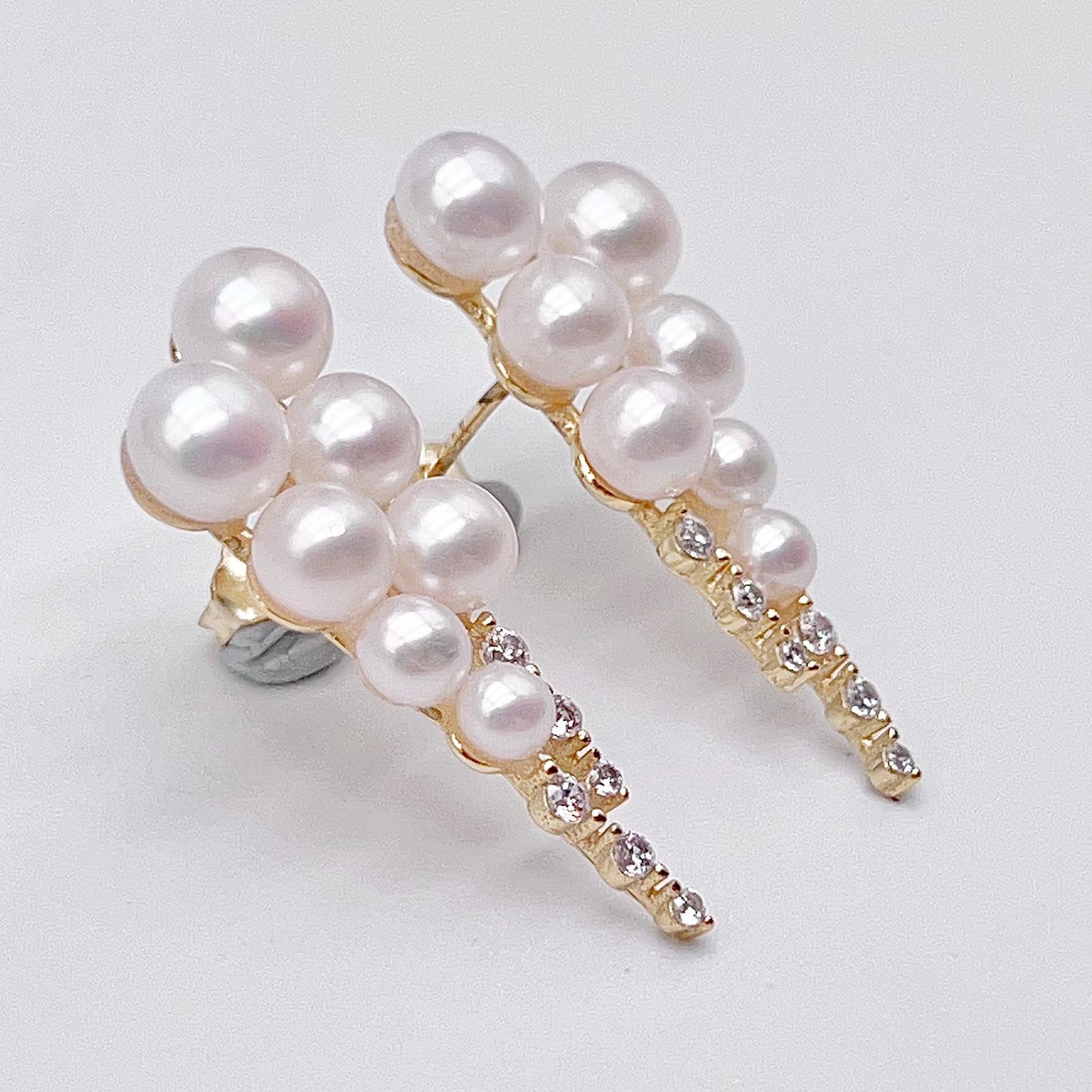 Antique Impression. Multi-pearl Ring & Earrings in Silver 925. Shooting Stars and Edelweiss