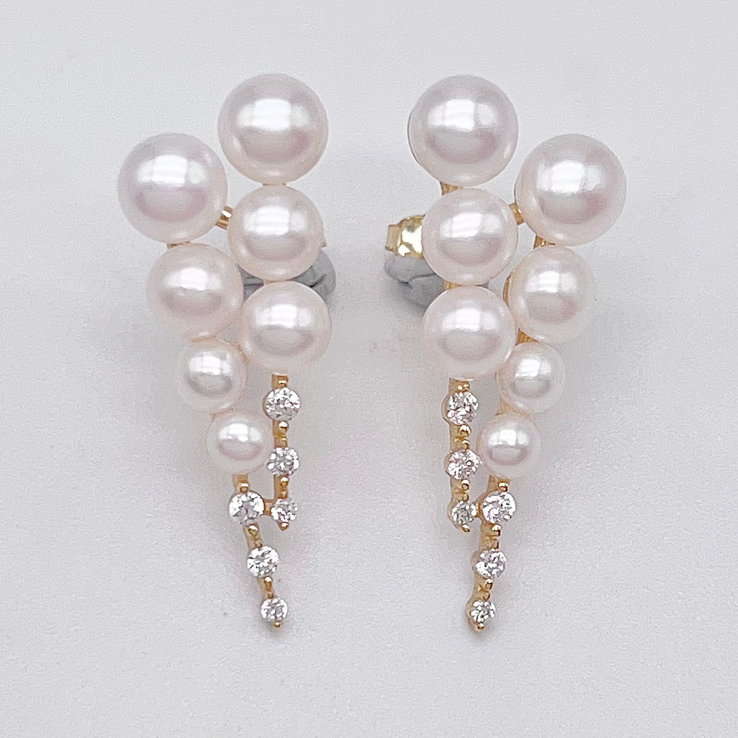 Antique Impression. Multi-pearl Ring & Earrings in Silver 925. Shooting Stars and Edelweiss