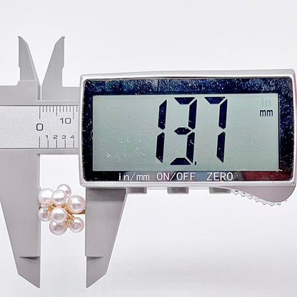 Antique Impression. Multi-pearl Ring & Earrings in Silver 925. Shooting Stars and Edelweiss