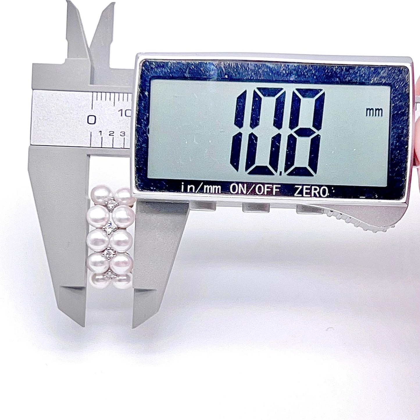 Antique Impression. Multi-pearl Ring & Earrings set in Silver 925. Star Cluster