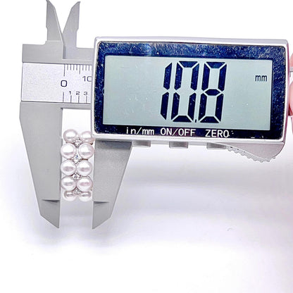 Antique Impression. Multi-pearl Ring & Earrings set in Silver 925. Star Cluster