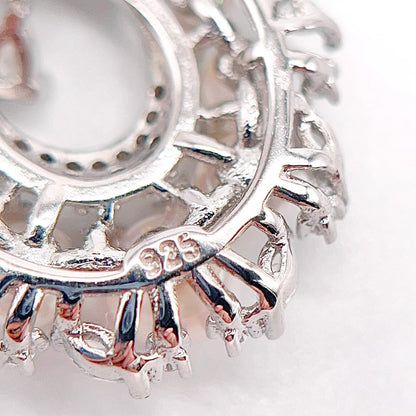 Retro Wind. Freshwater Pearl Earring and Ring Set in silver 925. Pearl bean
