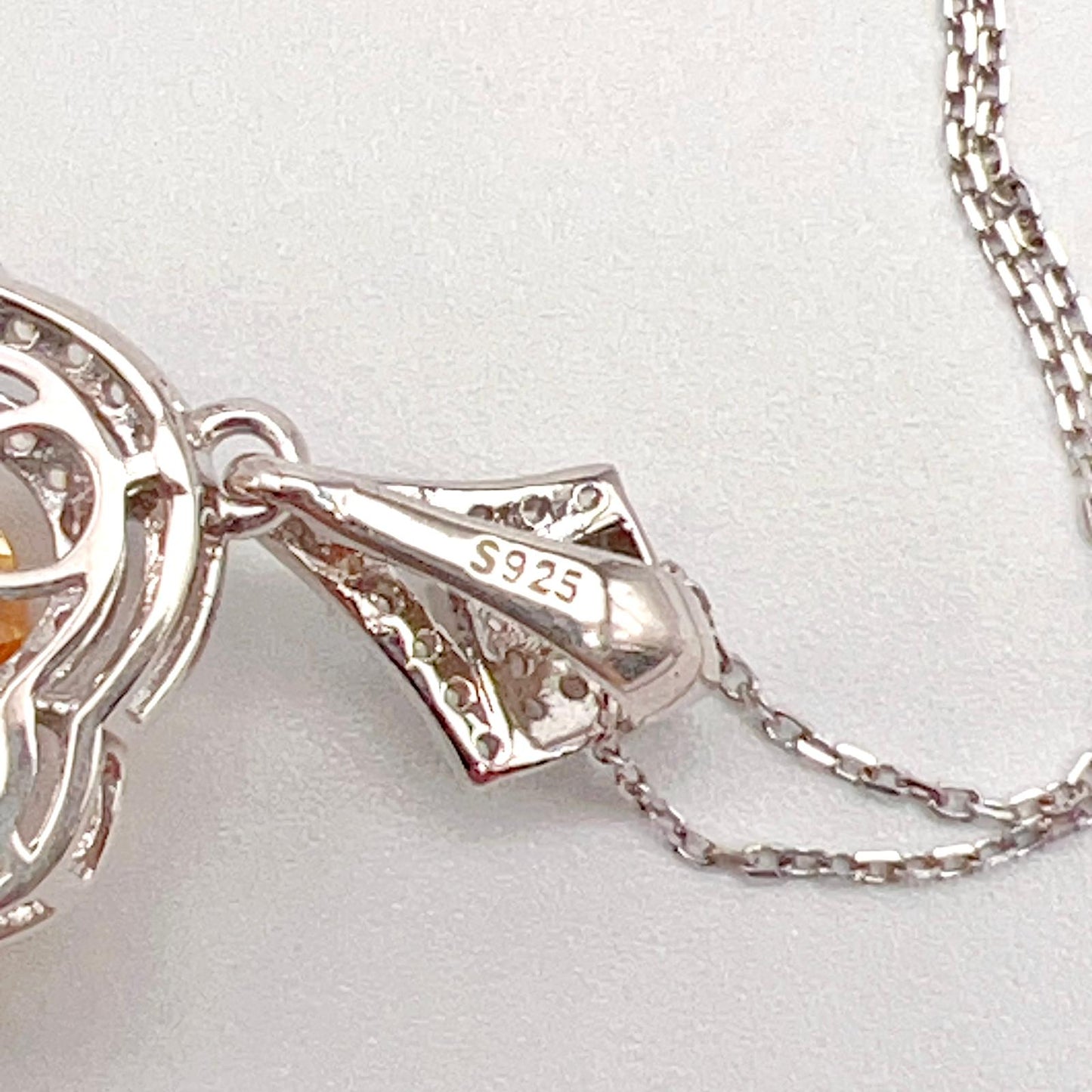 Vintage Oval Citrine Necklace and Ring Matched Set