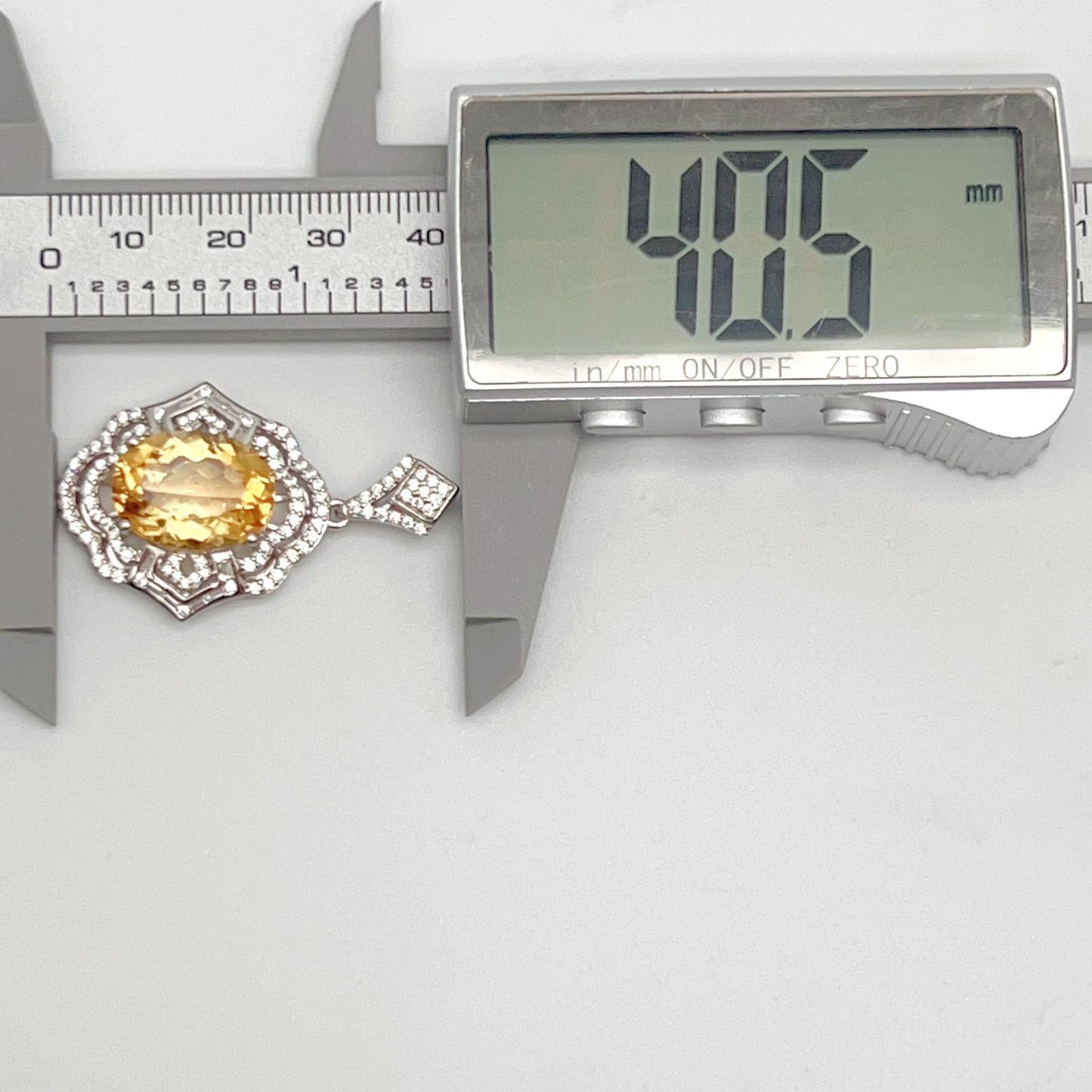 Vintage Oval Citrine Necklace and Ring Matched Set