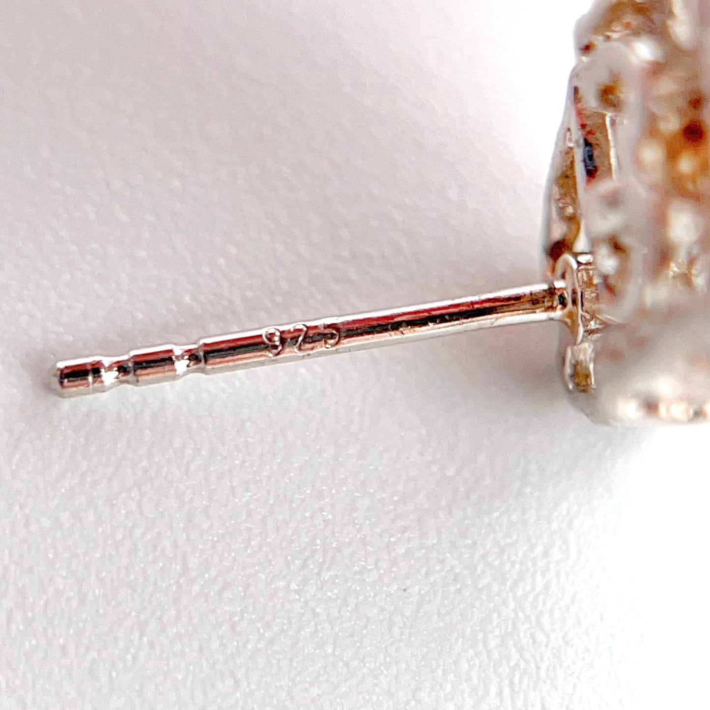 Citrine Dangle Halo Earrings Silver 925