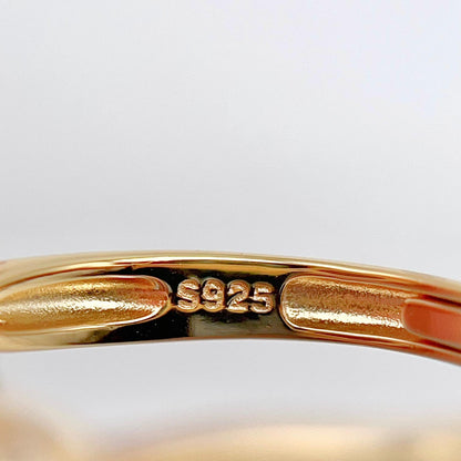 Blue Topaz & Amethyst Trilogy Ring