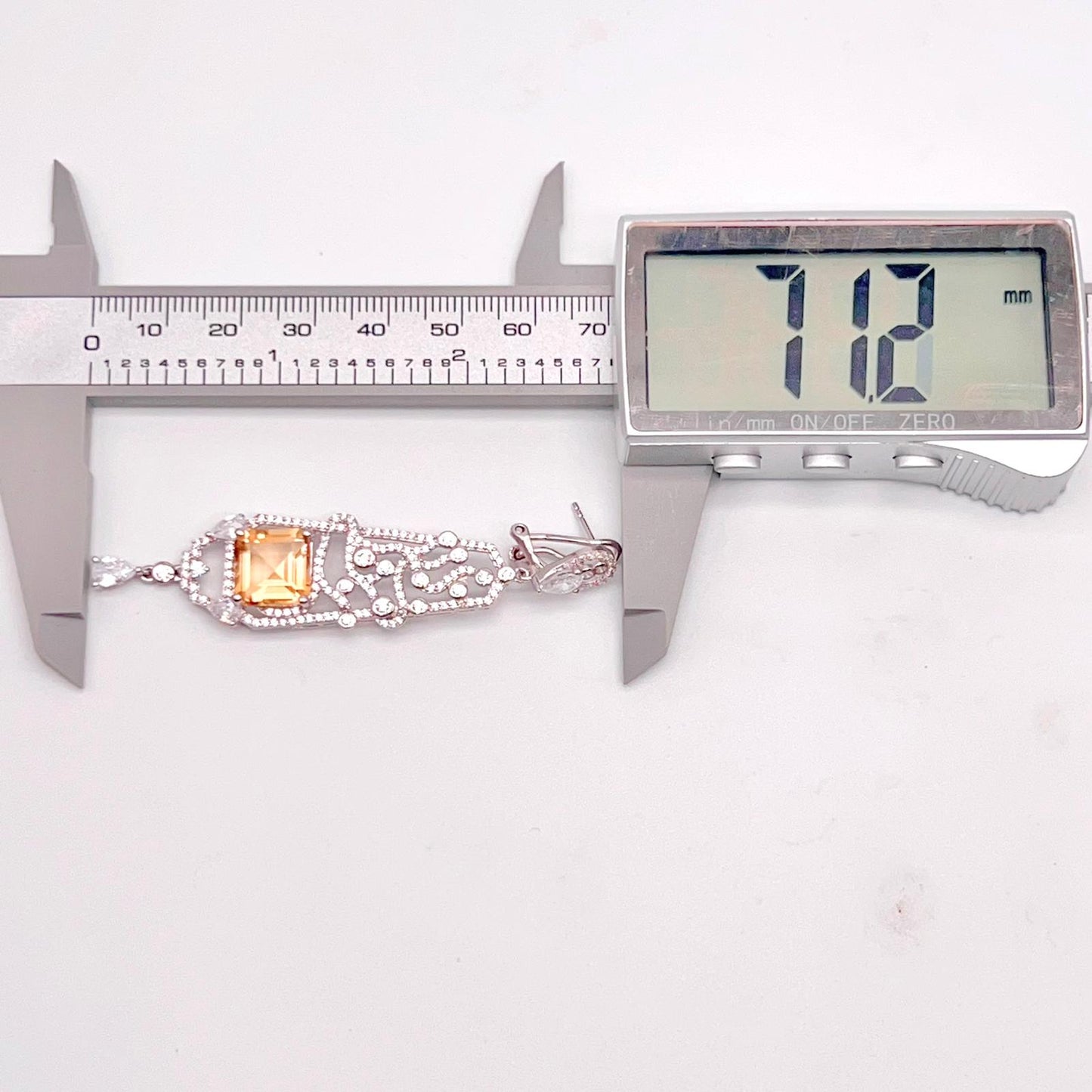 Citrine Art Deco Drops 925