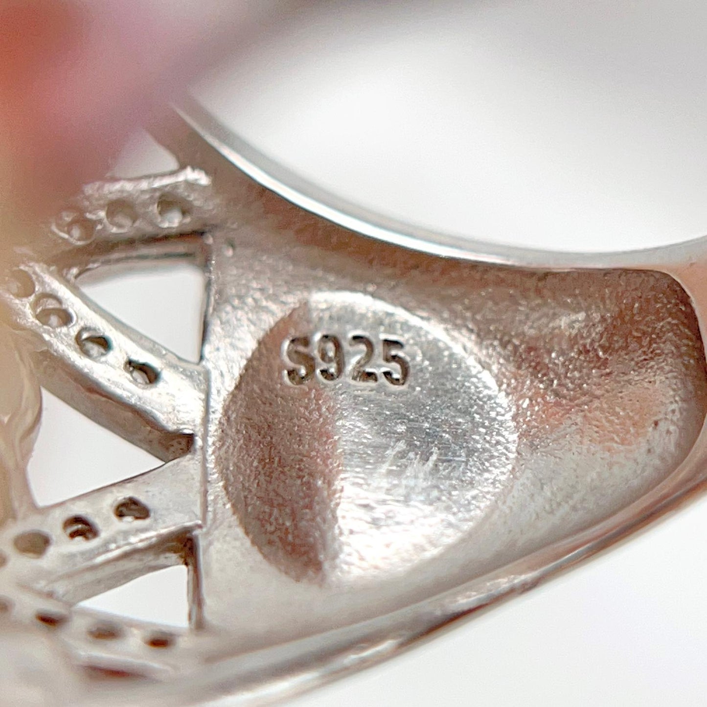 Retro Wind. Ring of Multi Pearl Purple Edition in Silver 925