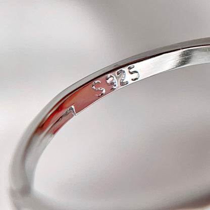 Pink Pearl Linear Cluster Ring & Earring Set Silver 925