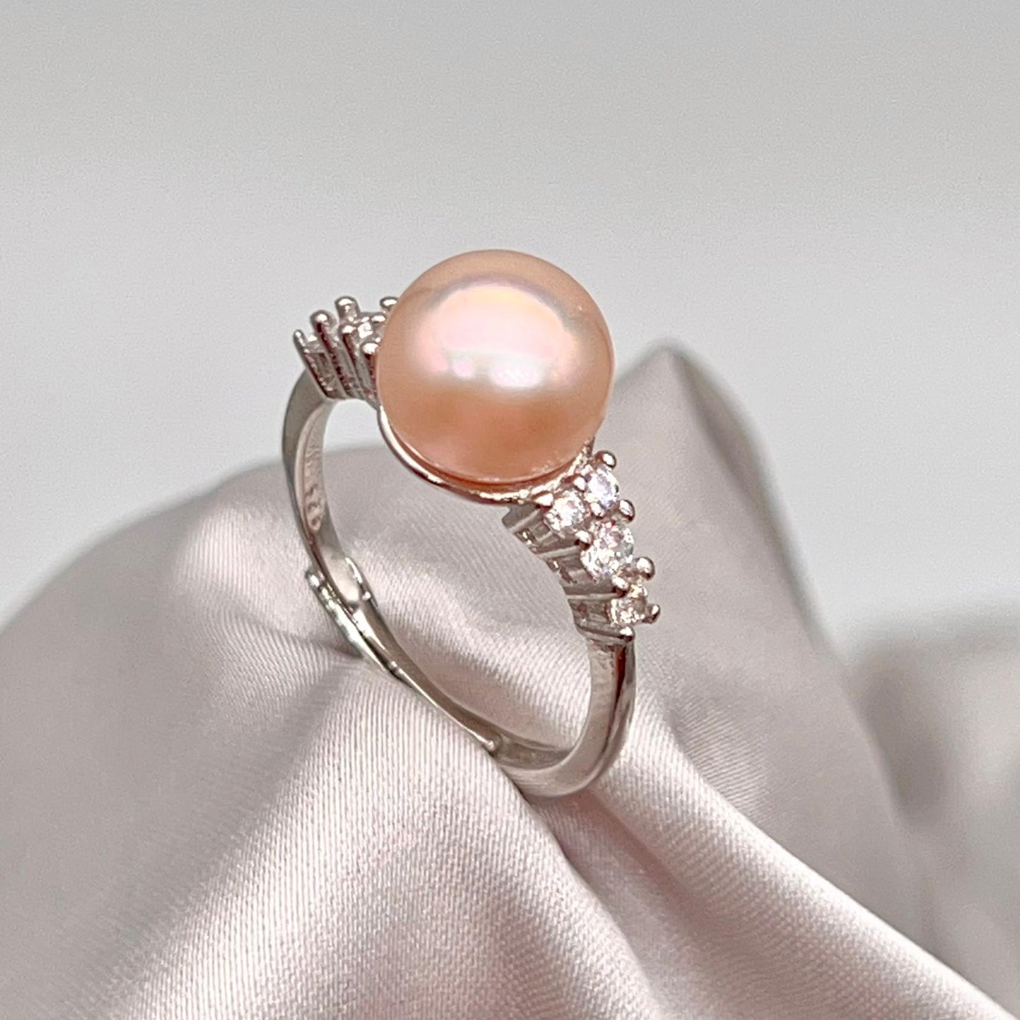 Pink Pearl & Diamond Accent Radial Jewelry Set