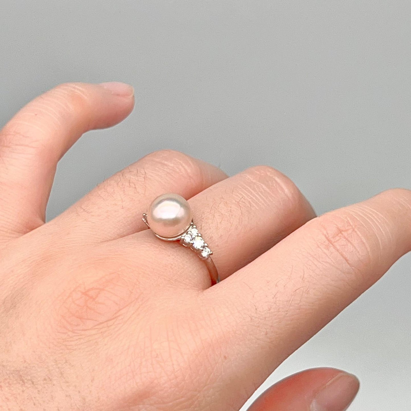 Pink Pearl & Diamond Accent Radial Jewelry Set