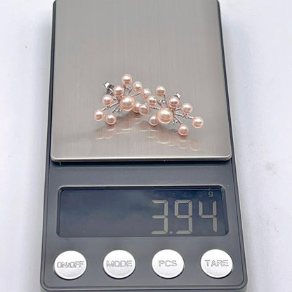 Pink Pearl & Diamond Accent Radial Jewelry Set