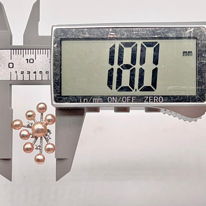 Pink Pearl & Diamond Accent Radial Jewelry Set