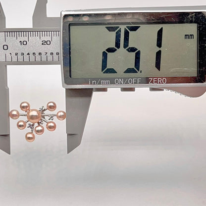 Pink Pearl & Diamond Accent Radial Jewelry Set