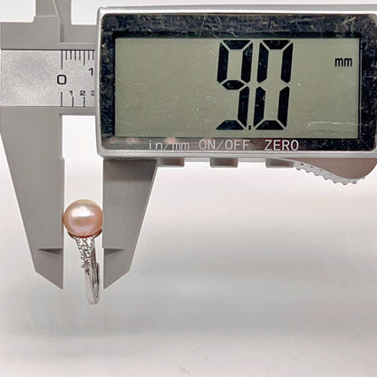 Pink Pearl & Diamond Accent Radial Jewelry Set