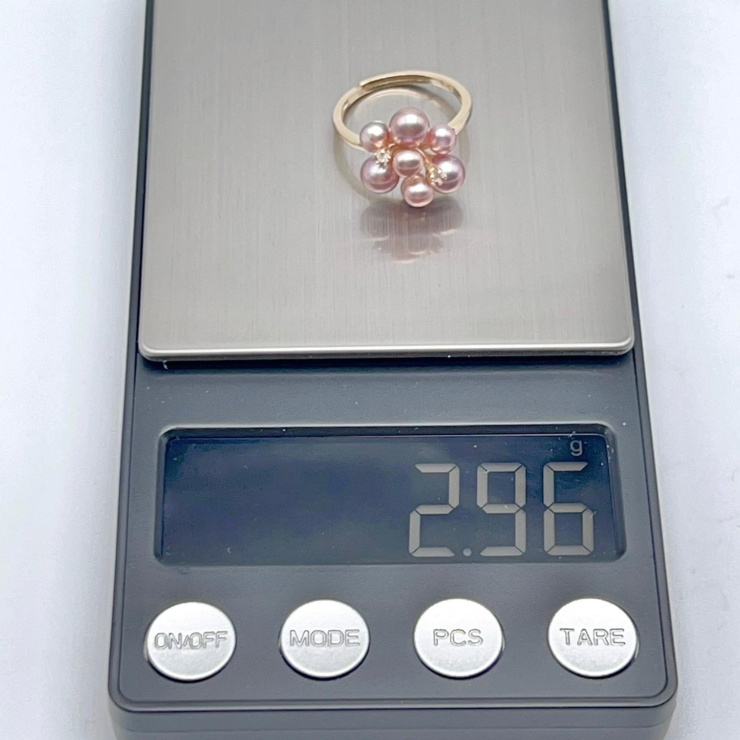 Pink Pearl & Gold Grapevine Jewelry Set