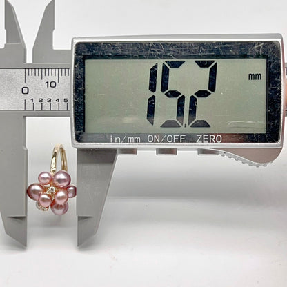 Pink Pearl & Gold Grapevine Jewelry Set