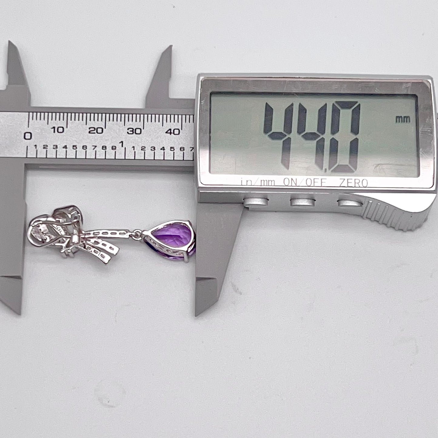 Contemporary Cocktail. Earring of Amethyst in Silver 925