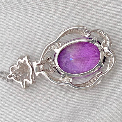 Contemporary Amethyst Baroque Cocktail Necklace