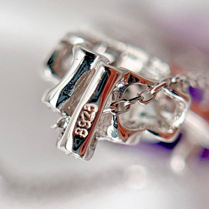 Contemporary Amethyst Baroque Cocktail Necklace