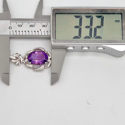 Contemporary Amethyst Baroque Cocktail Necklace