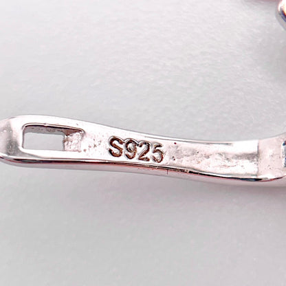 Citrine Pear Drop Leaf Vine Earrings Silver 925