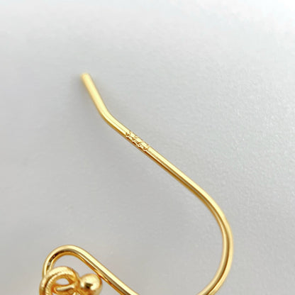 Oriental Ancient Temple Shape 3 Dimensional Silver 925 Earring